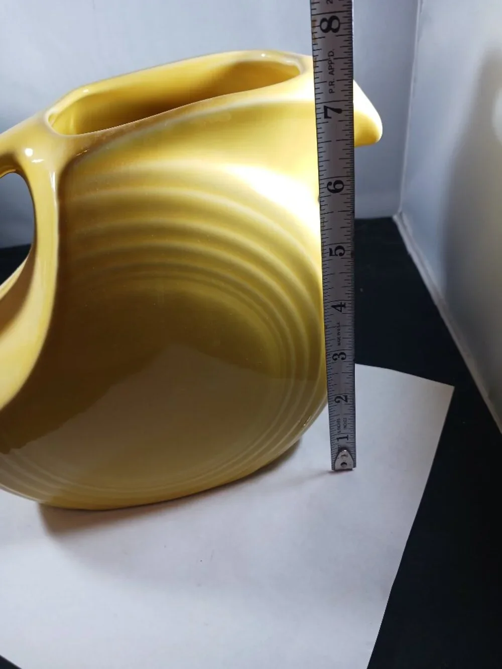 Fiestaware Large Disc Pitcher Ceramic Yellow Fiesta 67oz